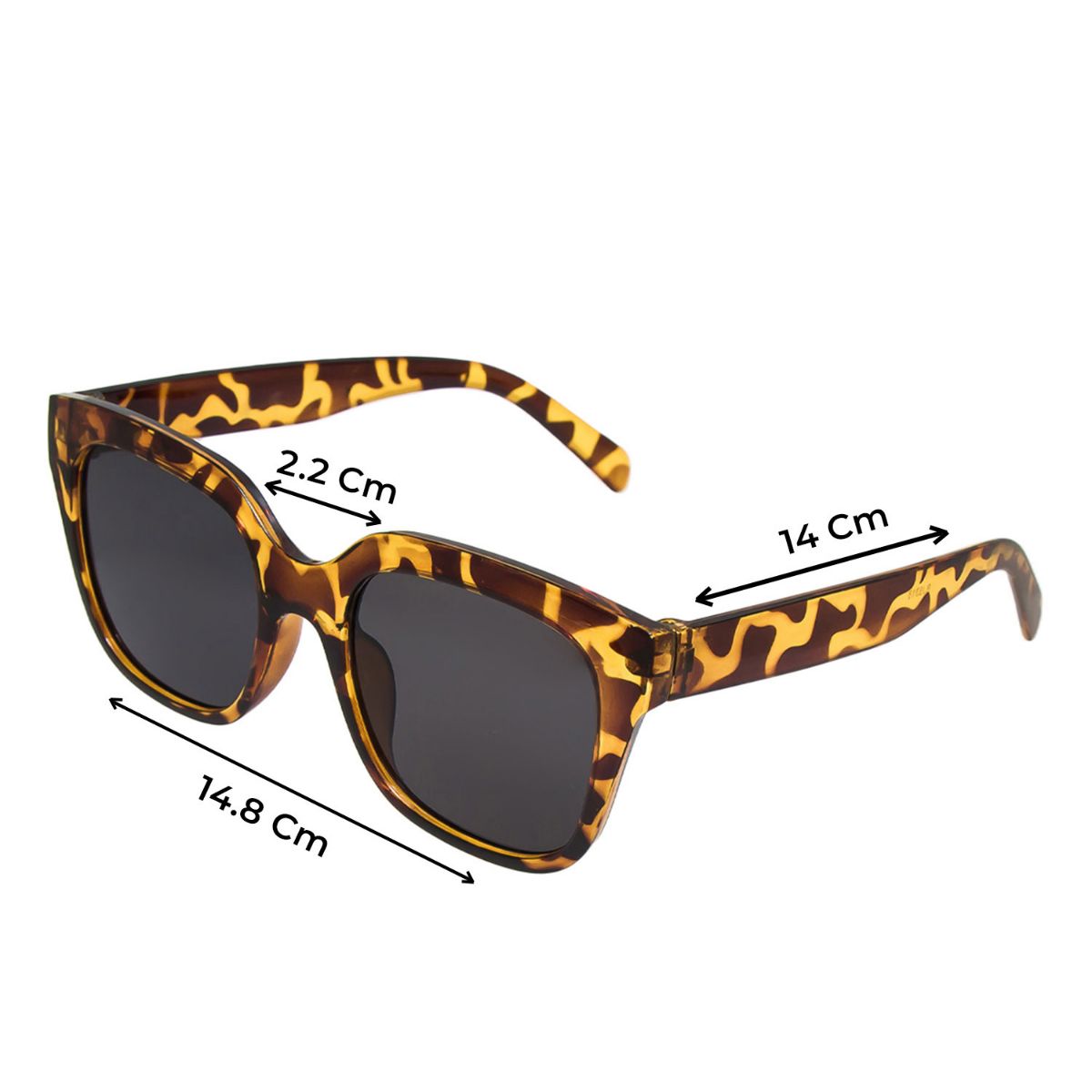 Buy Printed Frame Tinted Wayfarer Sunglasses with Nose Pads | Splash KSA
